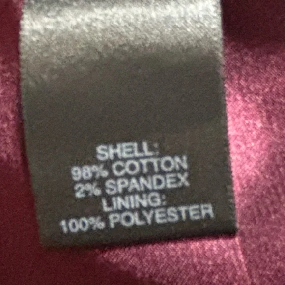 Burgundy Blazer -Cotton -Corduroy  – Size 18/20 - Picture 7 of 10